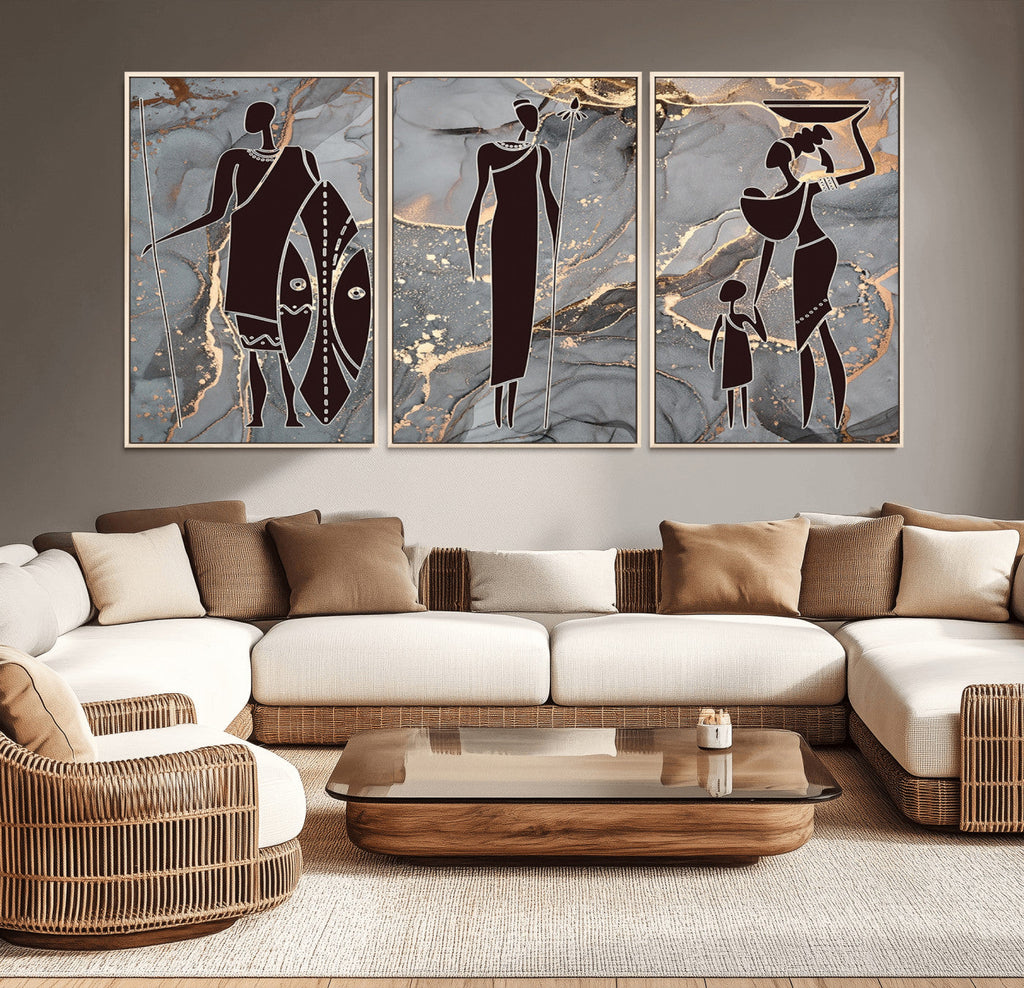 African American Wall Art | Elegant African Women Canvas Print