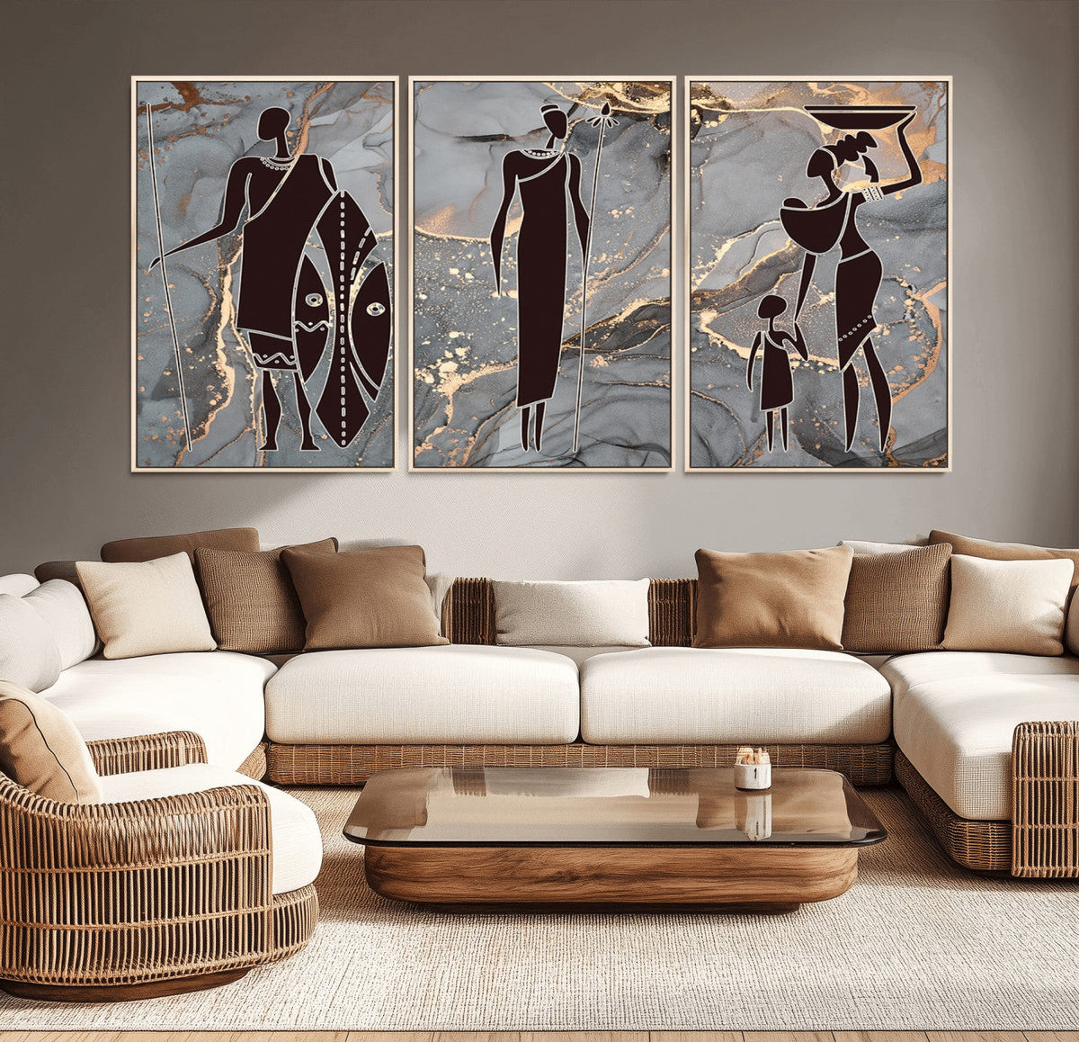 African American Wall Art | Elegant African Women Canvas Print