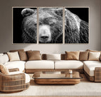 399 Grizzly Bear Canvas Print, Ready to Hang Wall Art