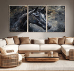 Large Abstract Horse Wall Art Canvas Print, Farmhouse Wall Art