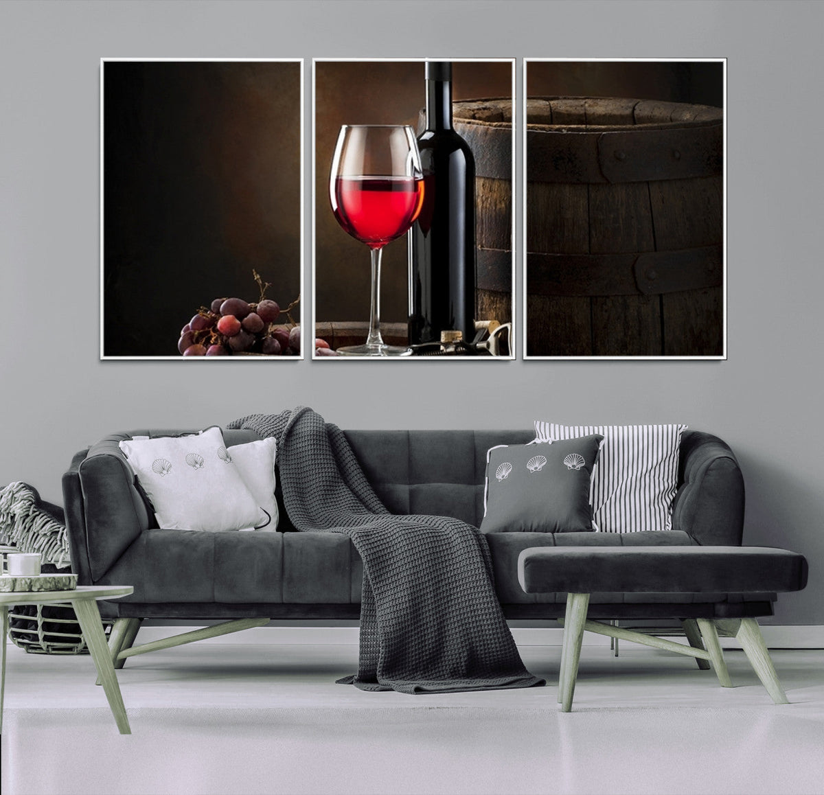 Red Wine and Bottle Canvas Print