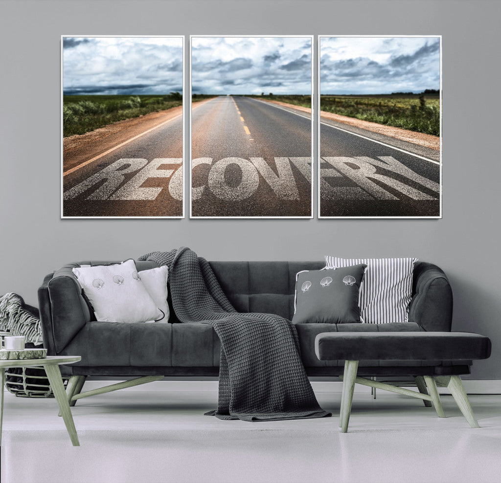 Recovery Road Wall Art Canvas Print