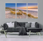 Sunrise On The Beach Wall Art Canvas Print