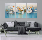 Abstract Flower Wall Art Canvas Print