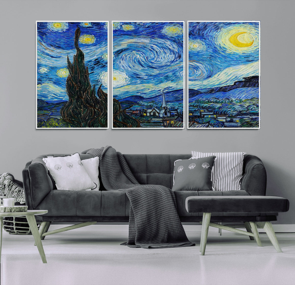 Vincent Van Gogh The Starry Night Abstract Wall Art Canvas Print
