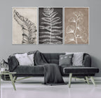 Minimalist Botanical Wall Art Canvas Print, Framed and Ready to Hang