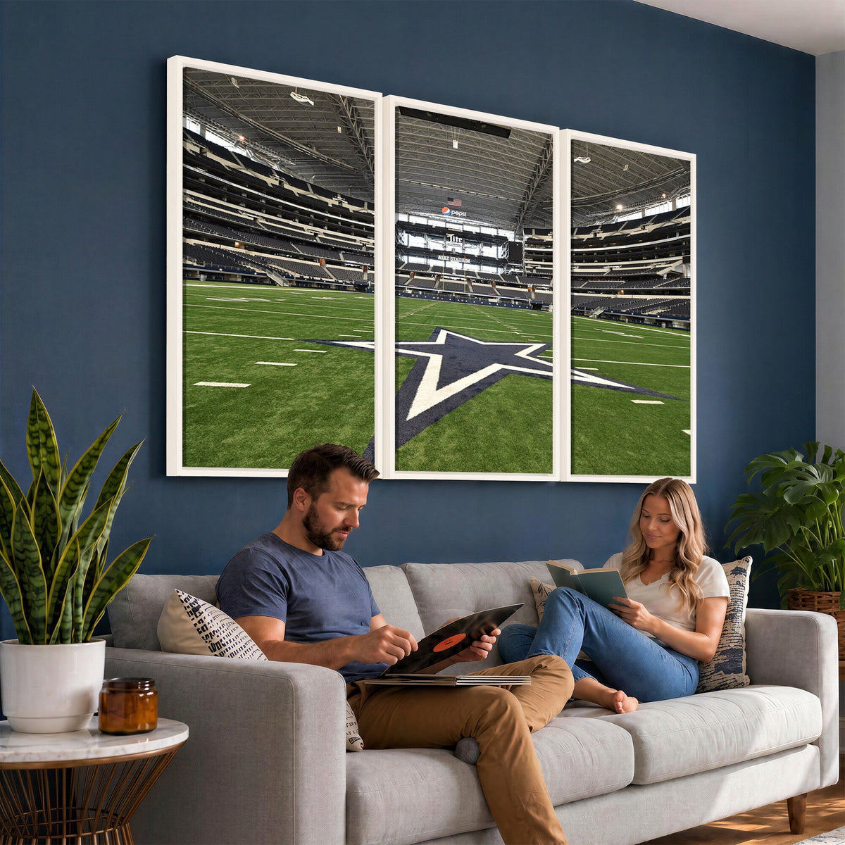 Dallas Cowboys Football Team Print - Arlington AT&T Stadium