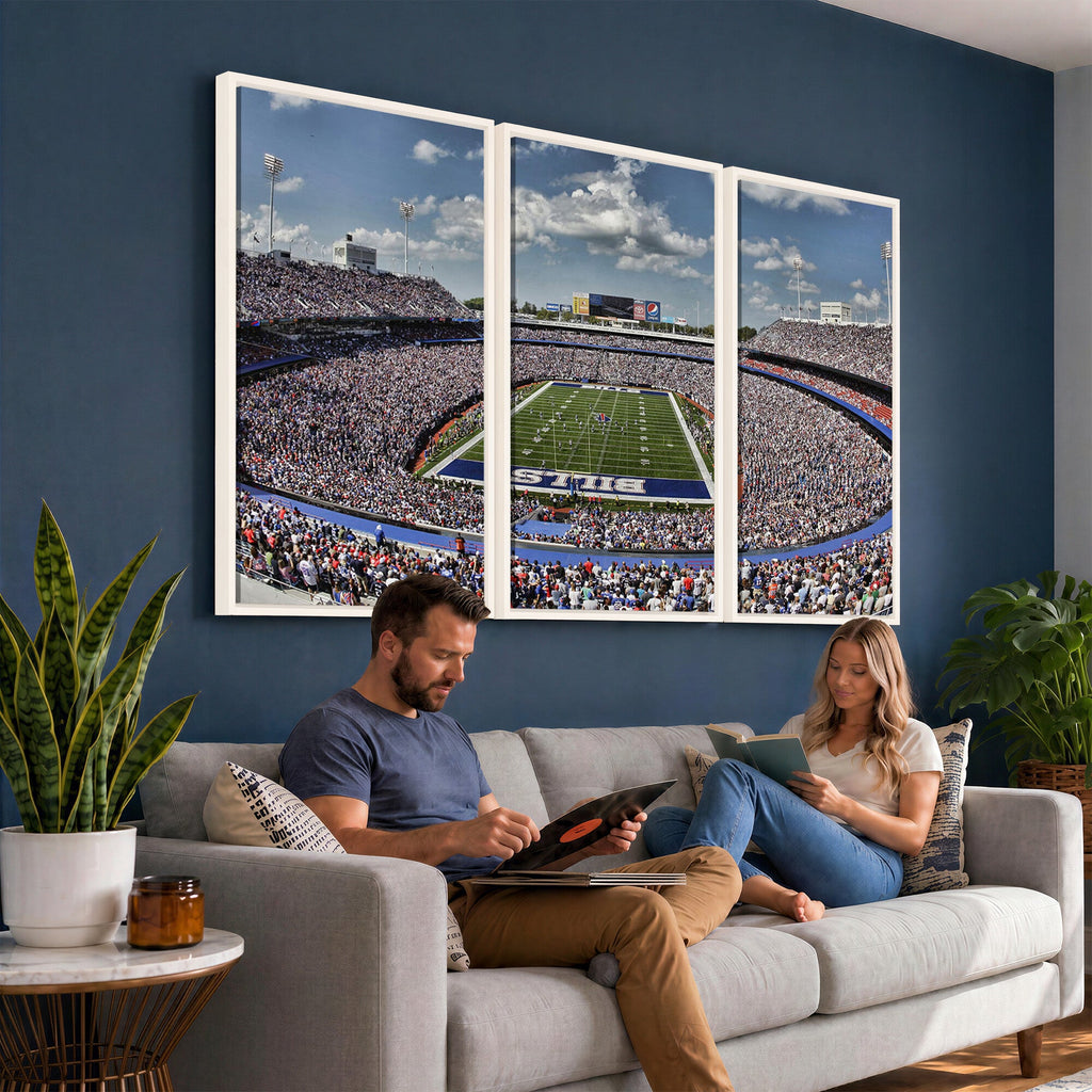 Buffalo Bills Highmark Stadium Wall Art Canvas Print, Bills Game Day Decor