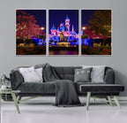 Disney Castle Wall Art | Framed Magic Kingdom Canvas