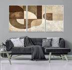 Wabi Sabi Geometric Wall Art | Abstract Modern Minimalist Canvas Print