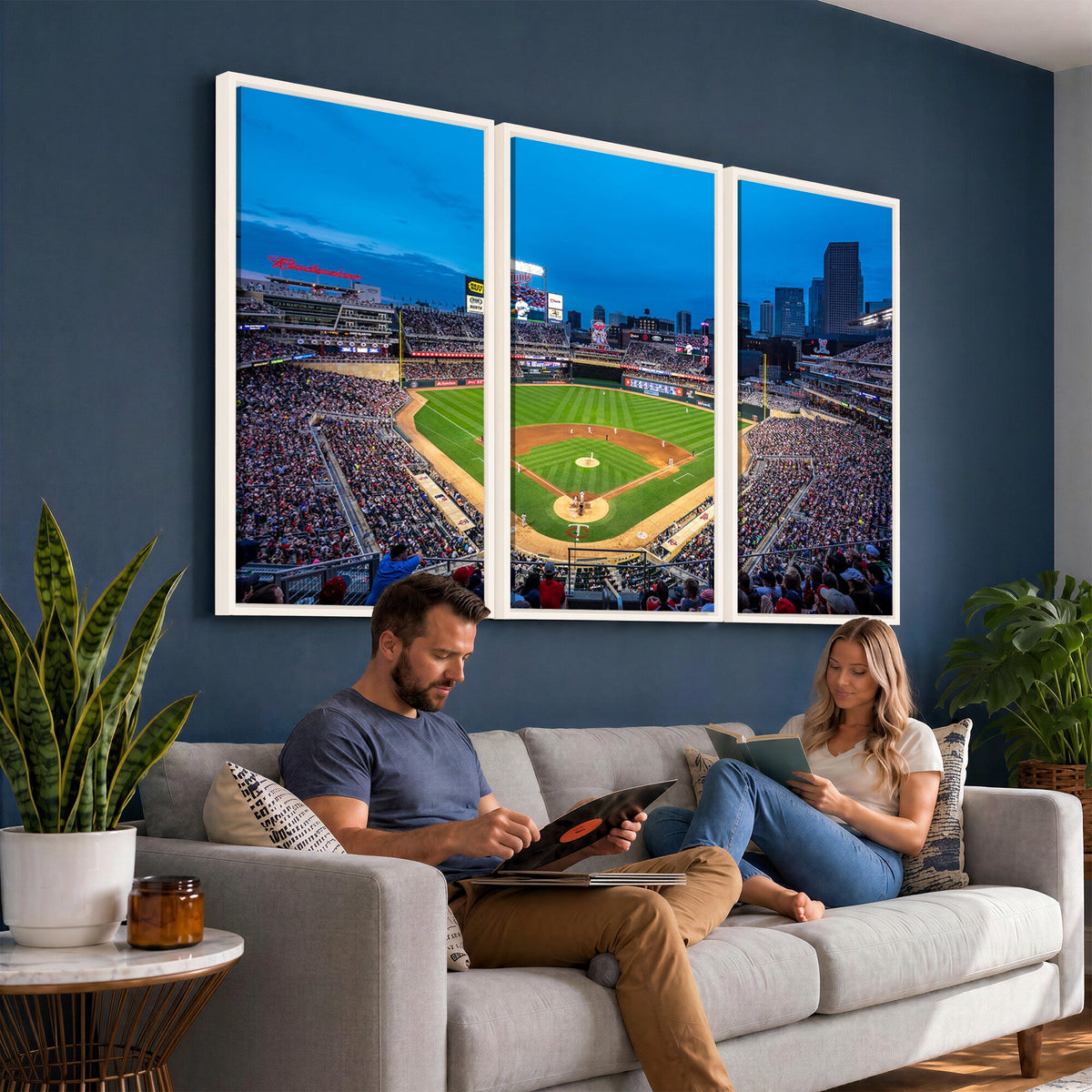 Target Field Stadium Wall Art Canvas Print, Minnesota Twins
