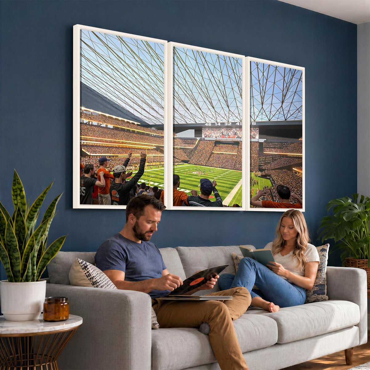 Cleveland Browns Stadium Wall Art Canvas Print
