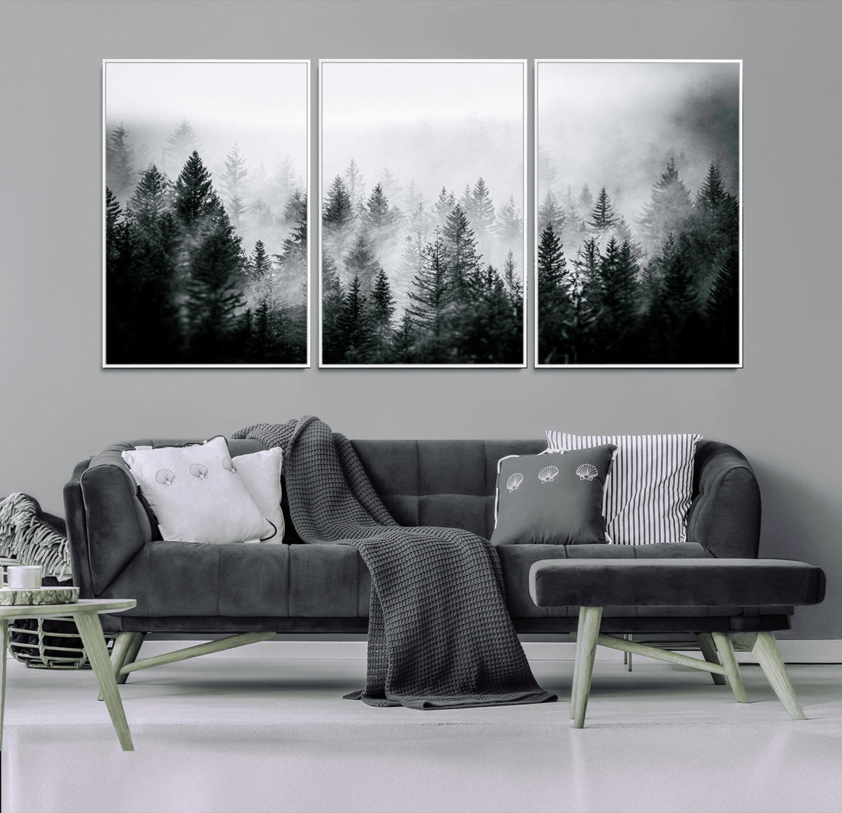 Mountain Elk Wall Art Canvas Print, Framed Rustic Wildlife Art, Lodge Style Decor