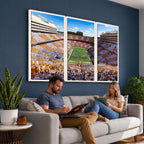 Tennessee Neyland Stadium Wall Art, Sports Arena Canvas, Framed and Ready to Hang