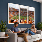 Tennessee Neyland Stadium Wall Art, Sports Arena Canvas, Home Bar Wall Decor