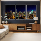 Atlanta Skyline Wall Art Canvas Print | Modern Cityscape