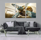 Vintage Airplane Canvas Print