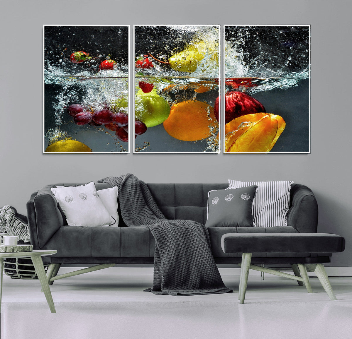 Kitchen Vegetables World Wall Art Canvas Print
