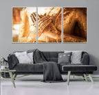Buddha Statue Hands Wall Art Canvas Print
