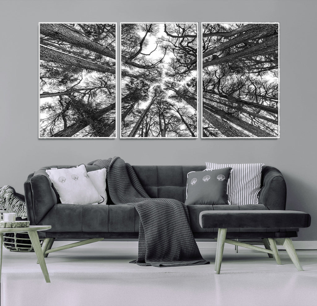 Trees Contemporary Art Canvas Print