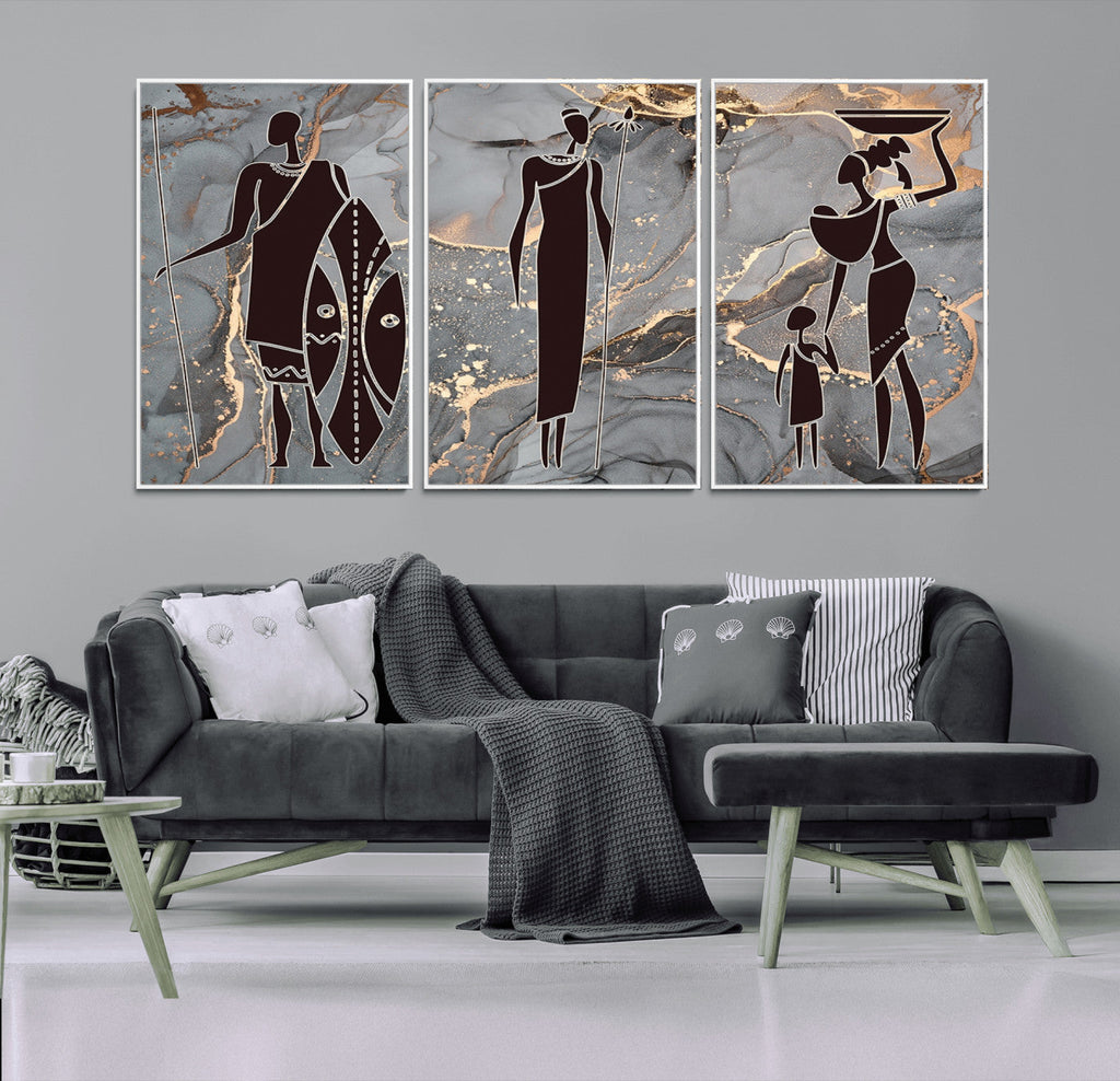 African American Wall Art | Elegant African Women Canvas Print