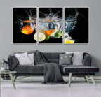 Kitchen Wall Art, Kitchen Fruits Art Canvas Print