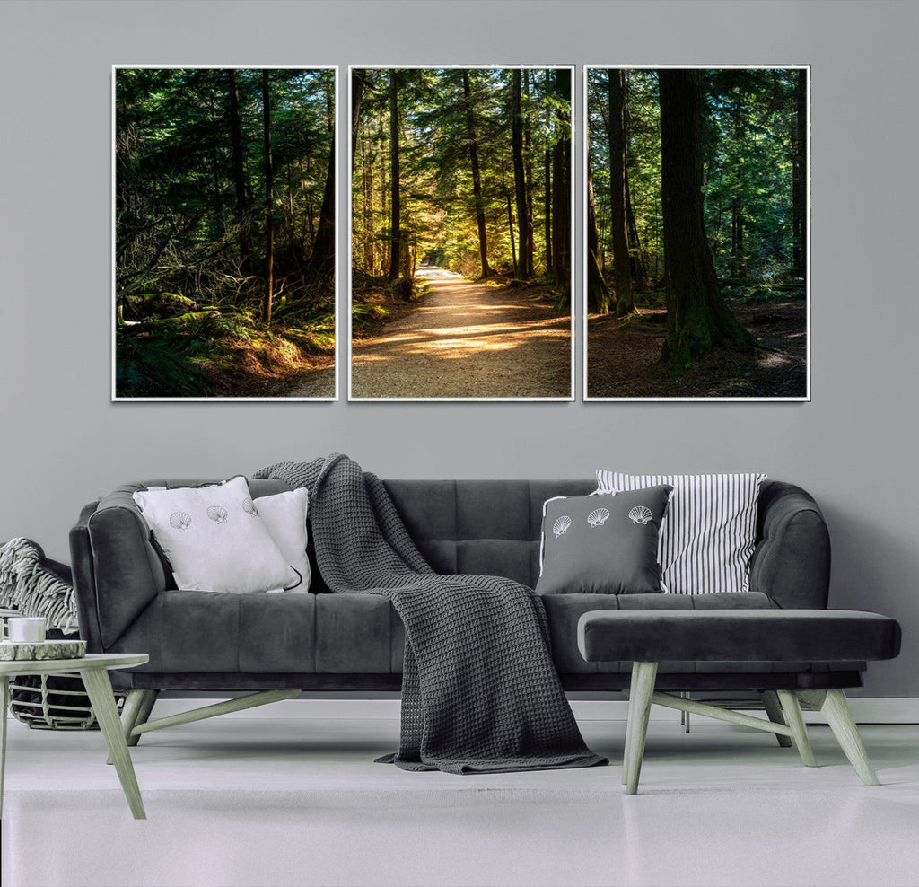 Natural Landscape Wall Art Relaxing Forest Canvas Print