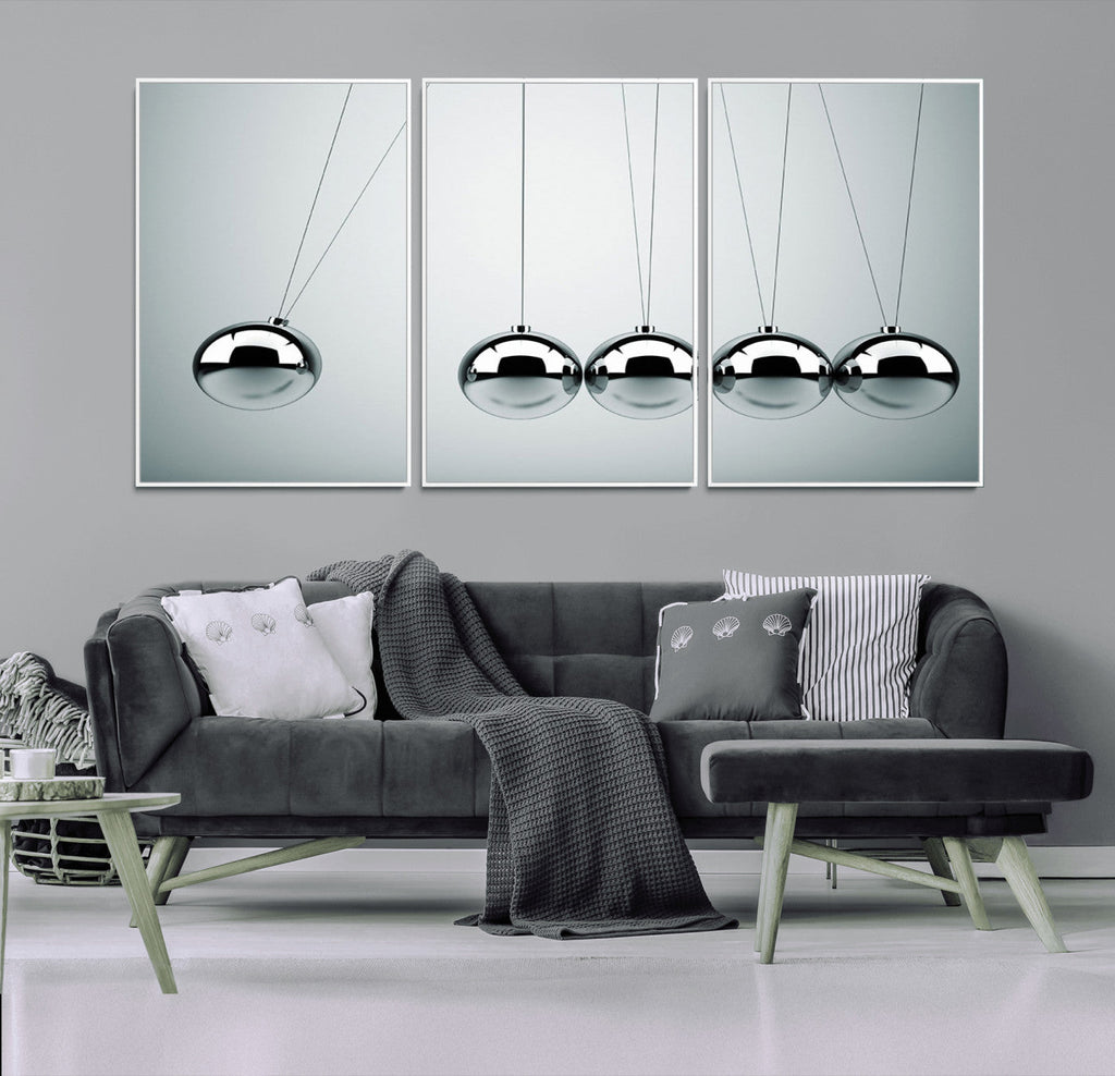 Newton's Cradle Wall Art Canvas Print | Framed Newton Cradle Wall Art