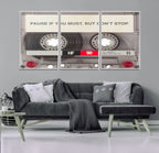 Music Cassette Iconic Wall Art Canvas Print