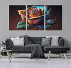 Abstract Rose Wall Art Canvas Print