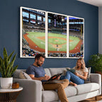 Texas Rangers Baseball Team Print, Arlington Globe Life Field Stadium Wall Art