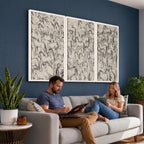 Abstract Horse Sketch Wall Art, Ready to Hang