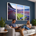 Buffalo Bills Football Team Print Canvas, Buffalo Highmark Stadium