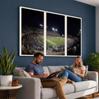 TCU Horned Frogs Football Team Print, Fort Worth Amon G. Carter Stadium