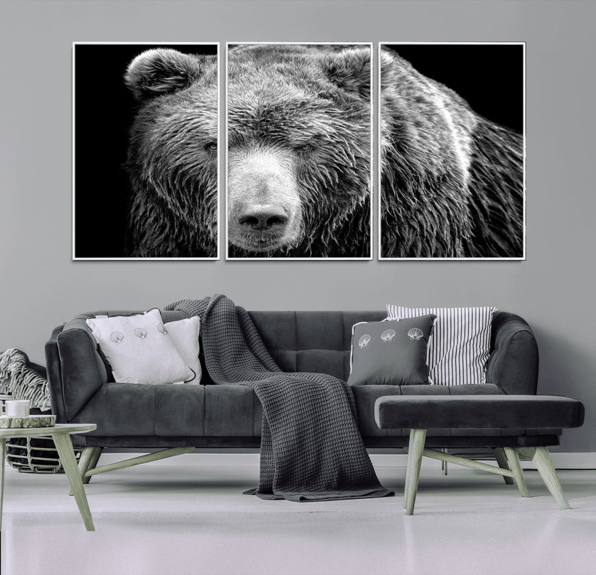 399 Grizzly Bear Canvas Print, Ready to Hang Wall Art