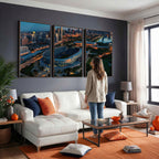 Chicago Bears Soldiers Field Wall Art Canvas Print