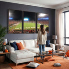 Dooley Stadium Wall Art, Sports Arena Panoramic Canvas
