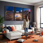 Oklahoma Sooners Memorial Stadium Wall Art Canvas Print