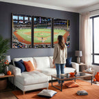 Texas Rangers Baseball Team Print, Arlington Globe Life Field Stadium Wall Art