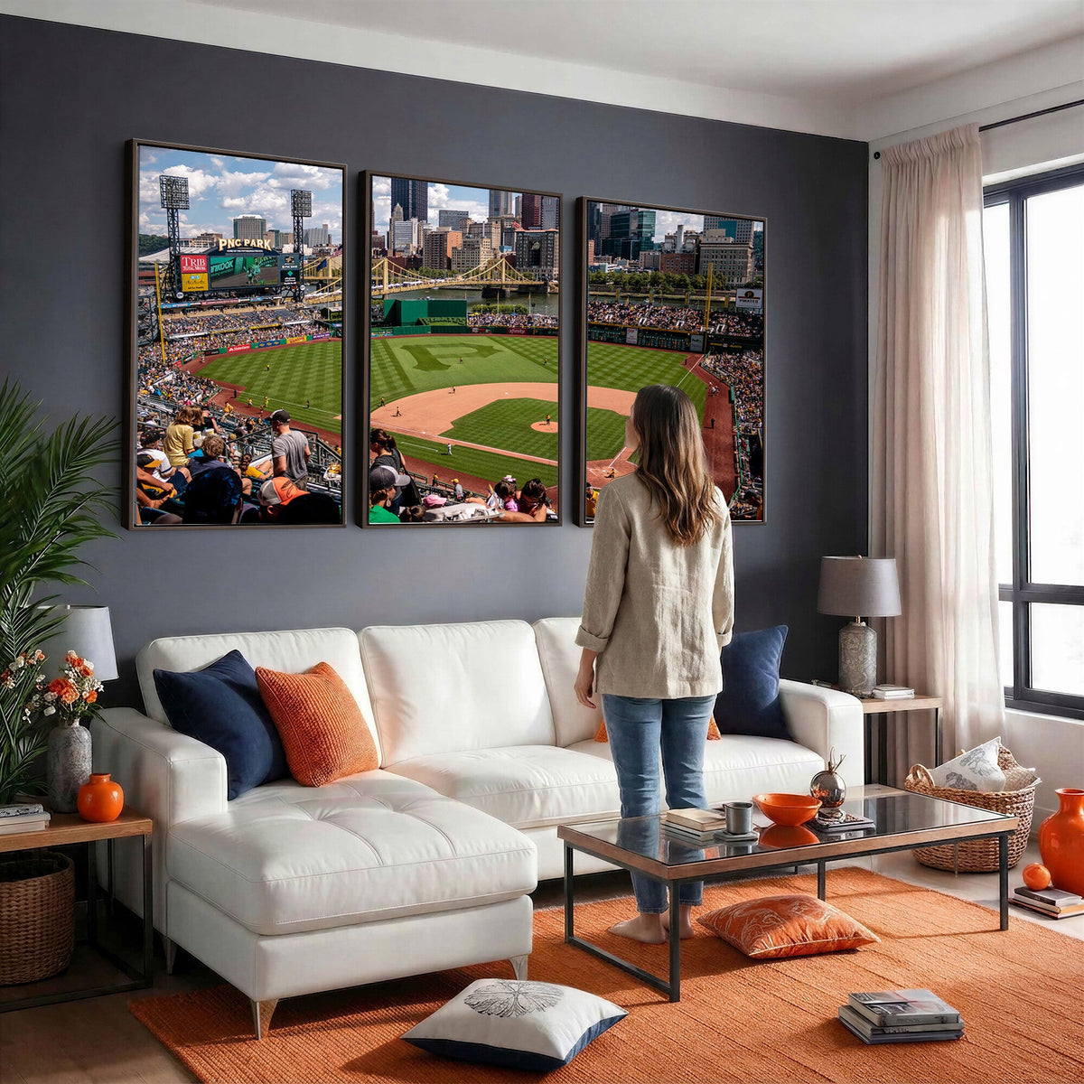 Pittsburgh Pirates Baseball Team Print, PNC Park Stadium