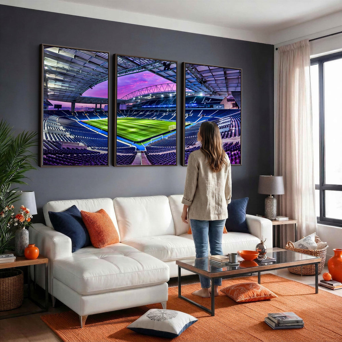 FC Porto Soccer Team Print Canvas, Dragon Stadium Wall Art
