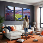 Buffalo Bills Football Team Print Canvas, Buffalo Highmark Stadium