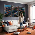 Chicago Bears Soldiers Field Wall Art Canvas Print