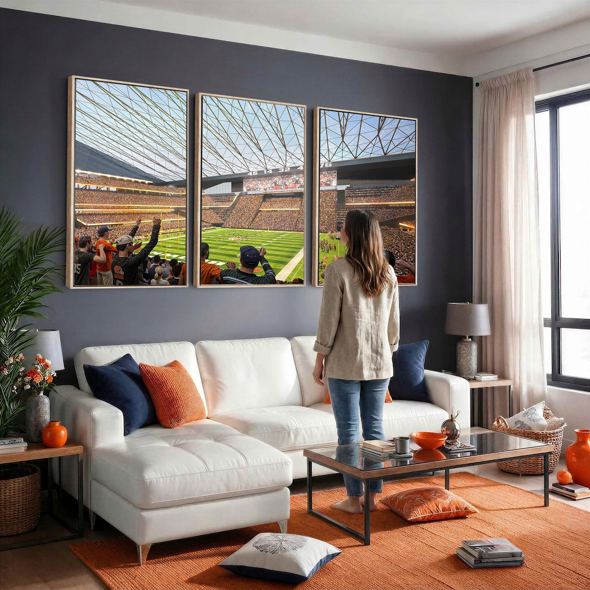 Cleveland Browns Stadium Wall Art Canvas Print