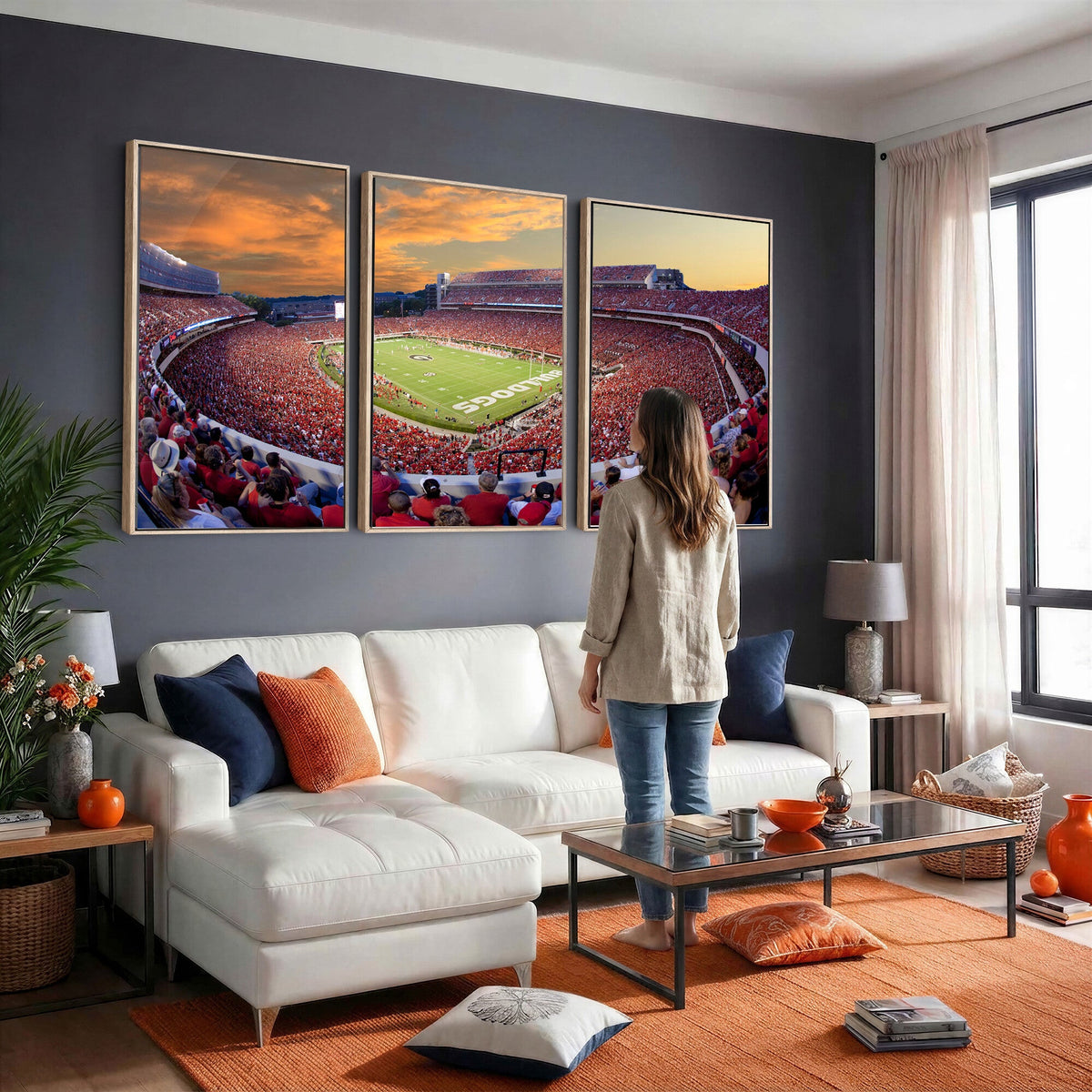 Dooley Stadium Wall Art, Sports Arena Canvas Print, Dooley Field, Framed and Ready to Hang