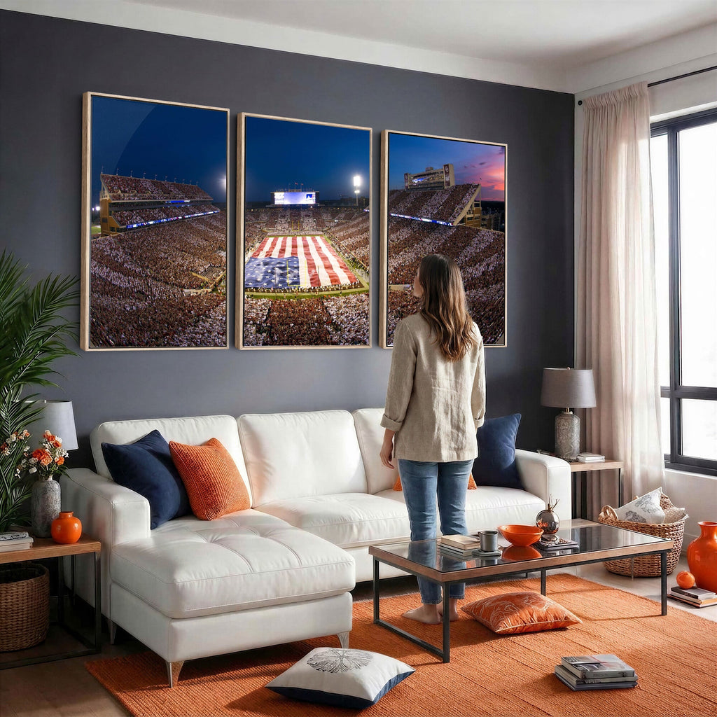 Oklahoma Sooners Memorial Stadium Wall Art Canvas Print