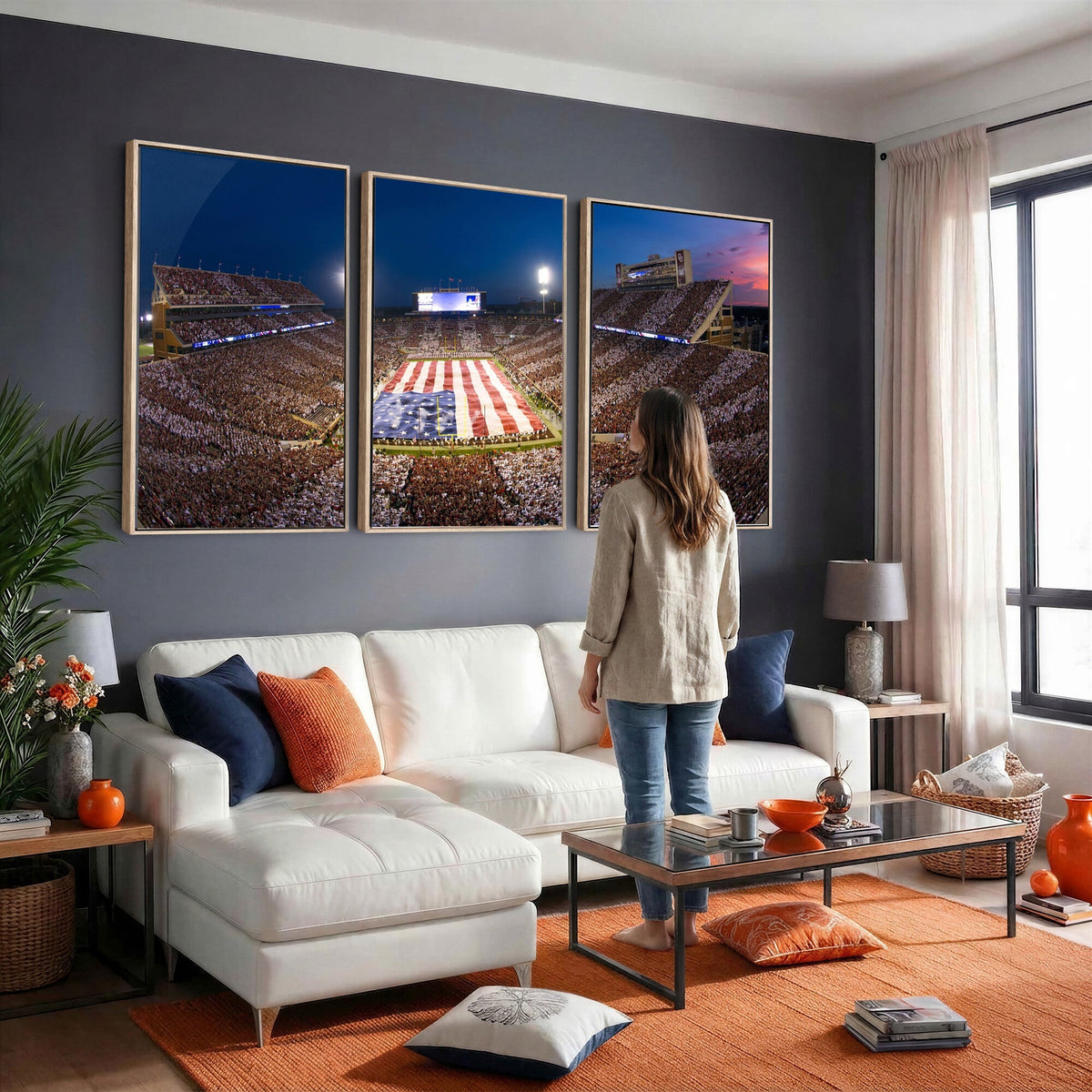 Oklahoma Sooners Memorial Stadium Wall Art Canvas Print