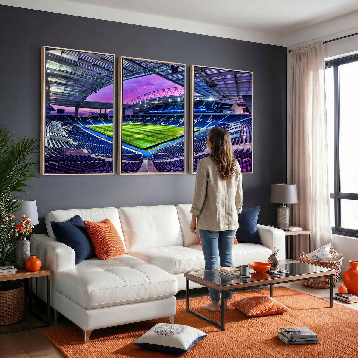 FC Porto Soccer Team Print Canvas, Dragon Stadium Wall Art