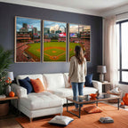 St. Louis Cardinals Baseball Team Print, Busch Stadium Wall Art, Framed and Ready to Hang