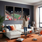 Houston Cougars Football Team Print, Houston TDECU Stadium